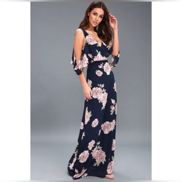 Lulus  The Very Thought of You Floral Print Maxi Dress - Picture 7 of 12